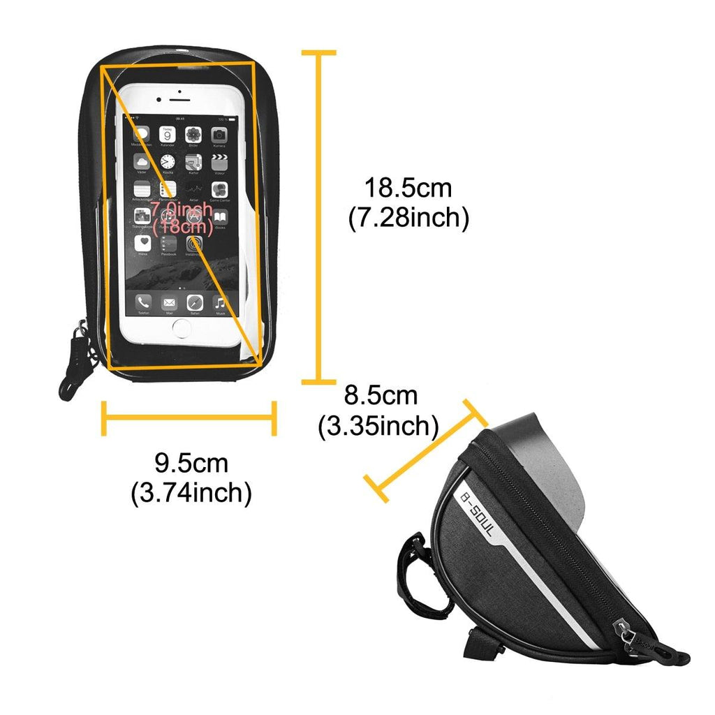 Cycling Bicycle Bike Head Tube Handlebar Cell Mobile Phone Bag