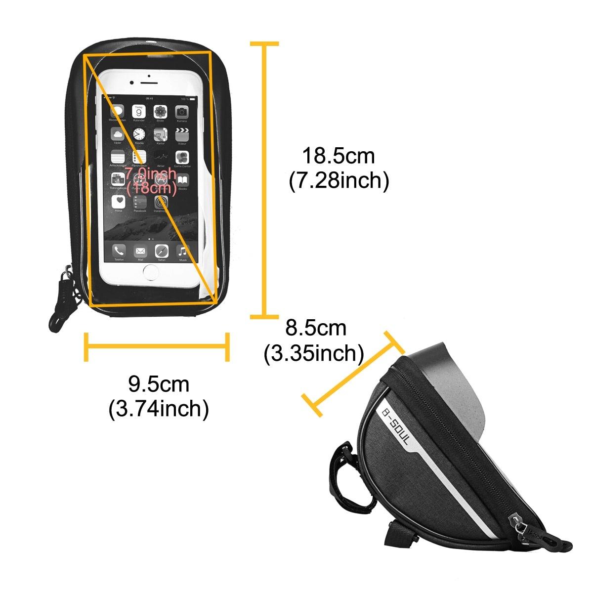 Cycling Bicycle Bike Head Tube Handlebar Cell Mobile Phone Bag