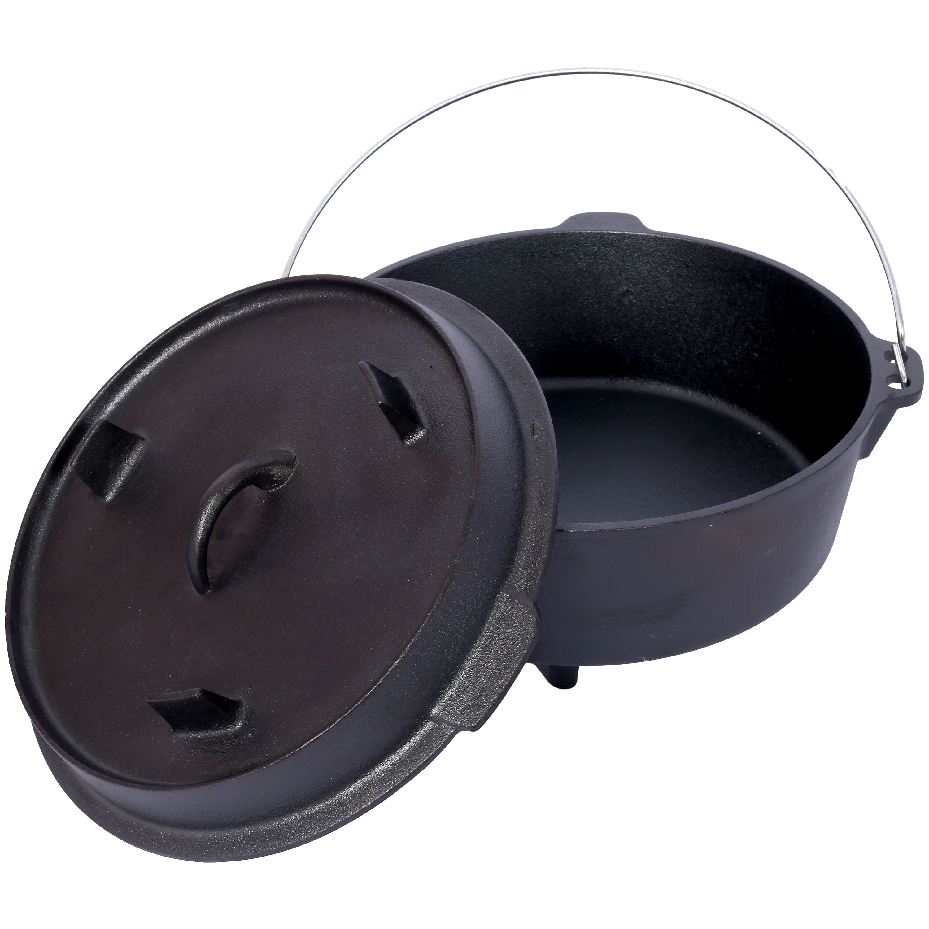 pre-Seasoned Cast Iron Dutch Oven With Skillet Lid 12 Quart