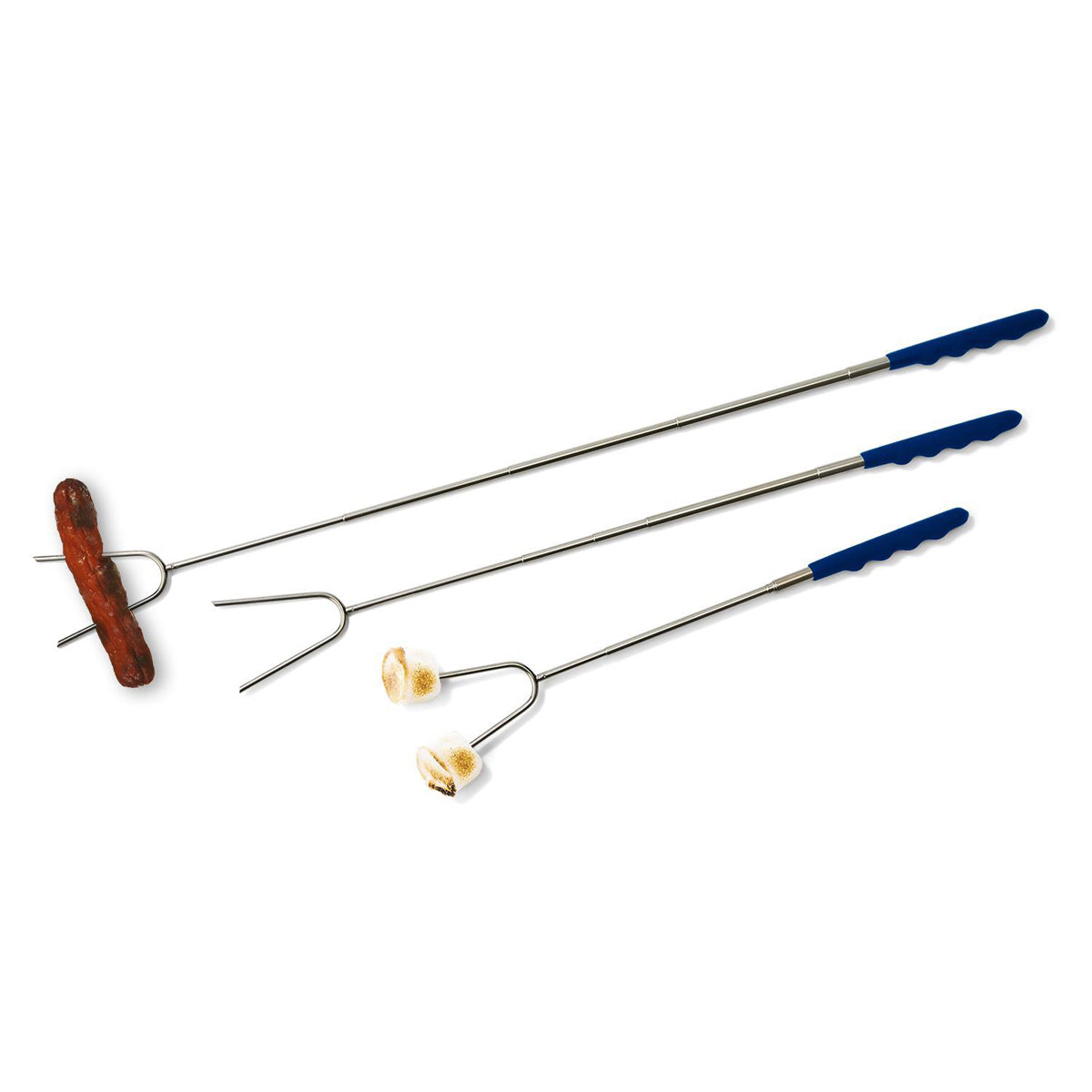 Extendable Roasting Stick Telescopic Campfire Skewer Up To 35in