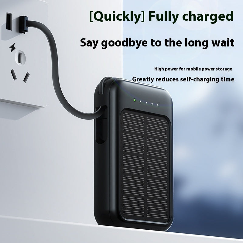Solar Charging Unit With Cable