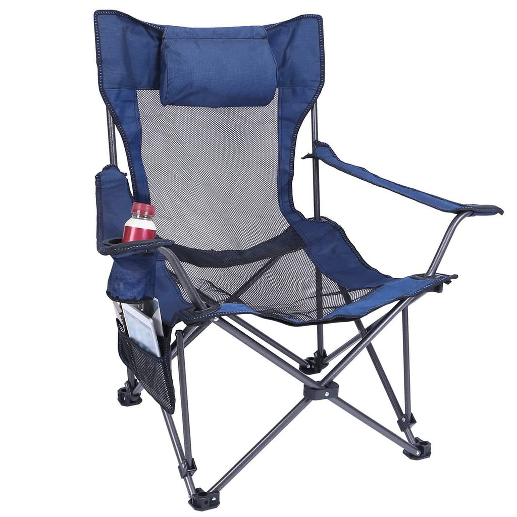 Foldable Camping Chair Heavy Duty Steel Lawn Chair