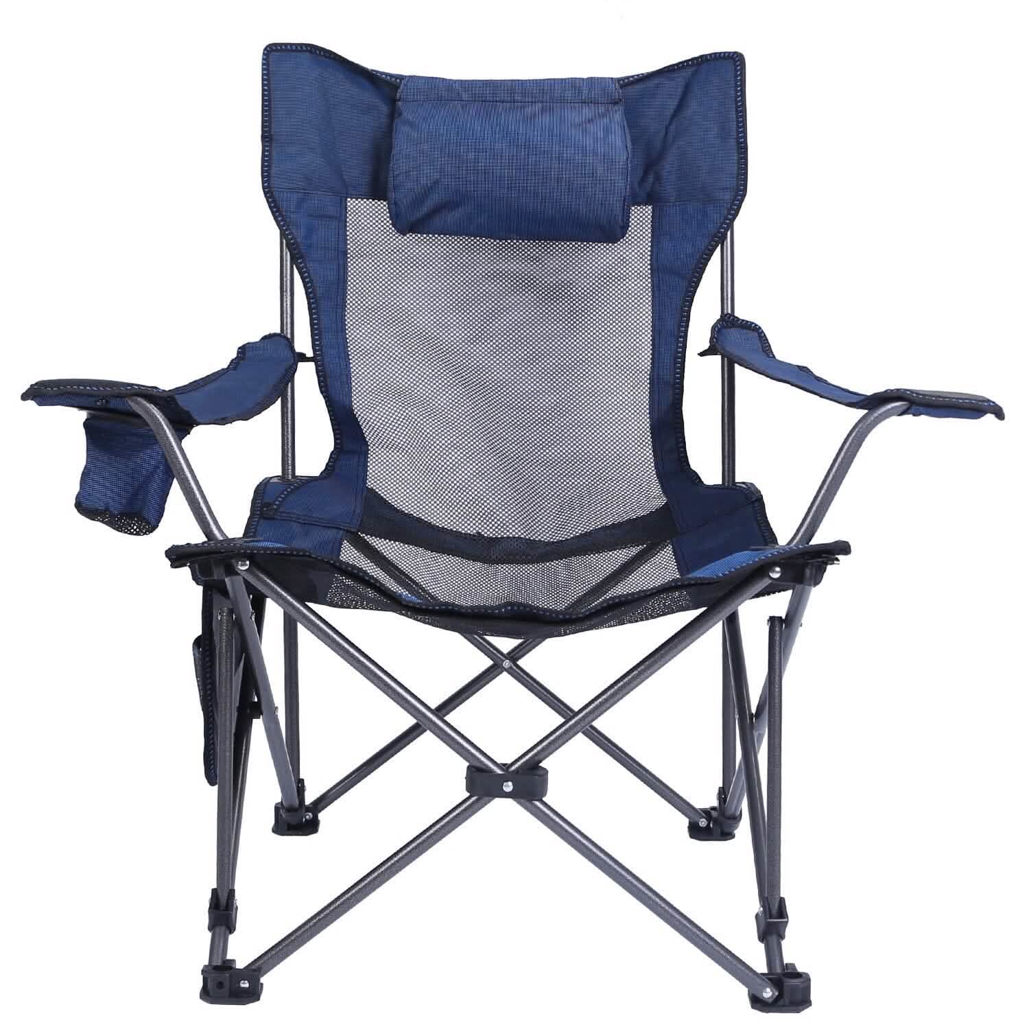 Foldable Camping Chair Heavy Duty Steel Lawn Chair