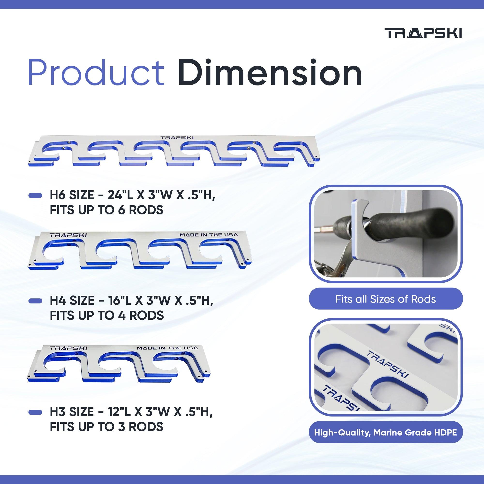 Premium Fishing Rod Racks | Wall or Ceiling or Boat Mounted