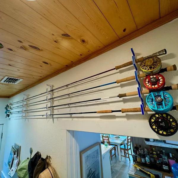 Premium Fishing Rod Racks | Wall or Ceiling or Boat Mounted