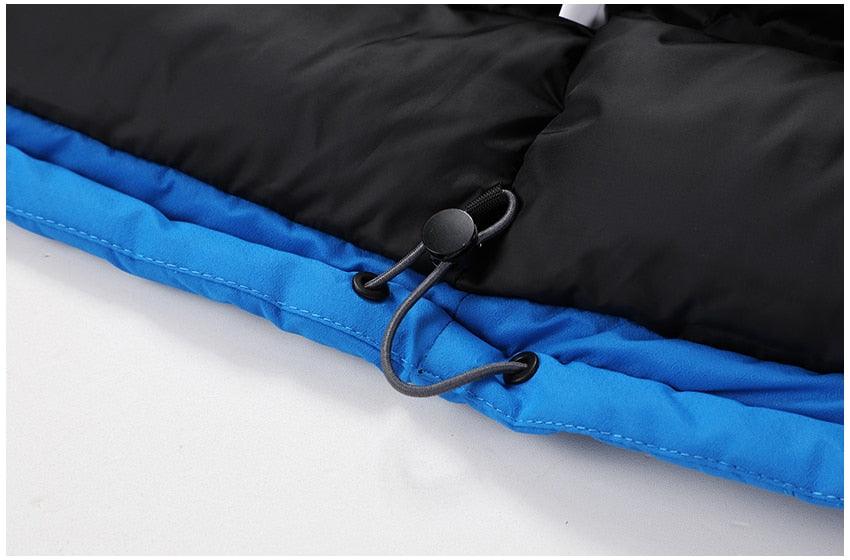 Men Blue Winter  Jacket