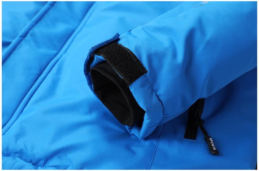Men Blue Winter  Jacket