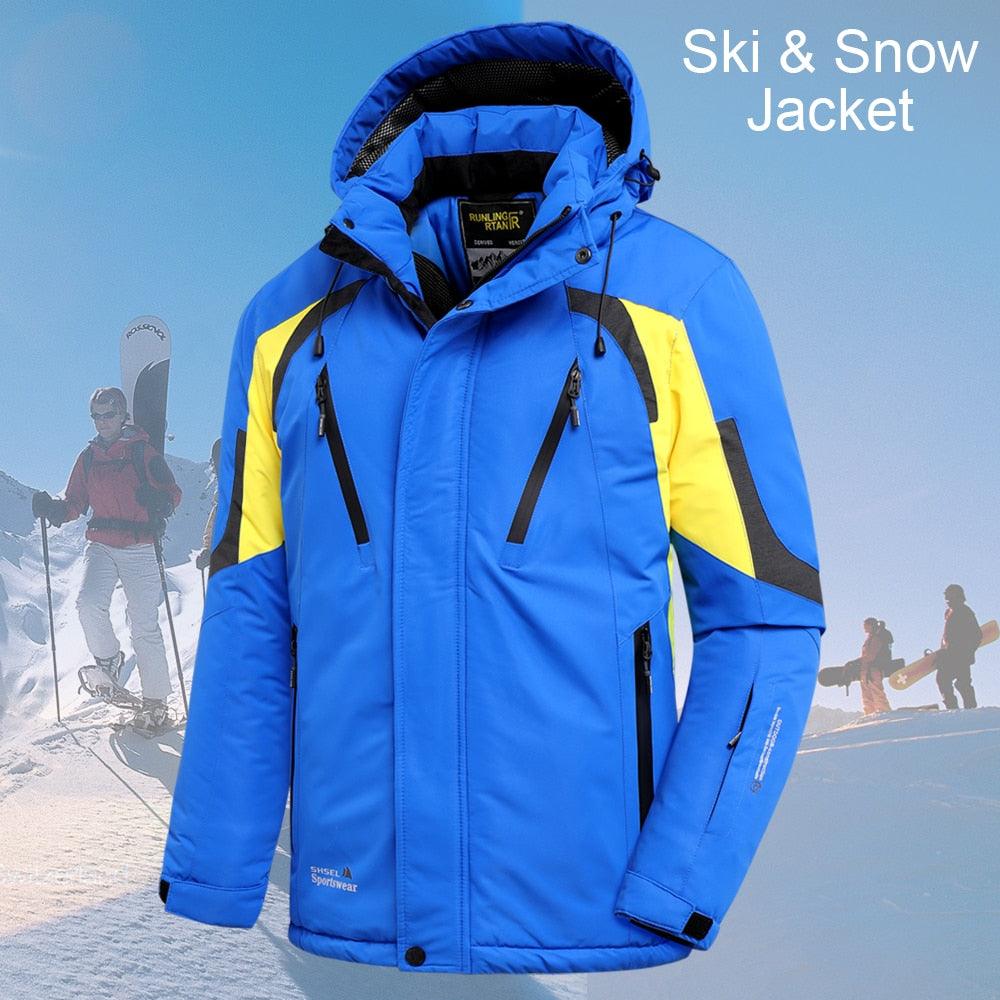 Men Blue Winter  Jacket