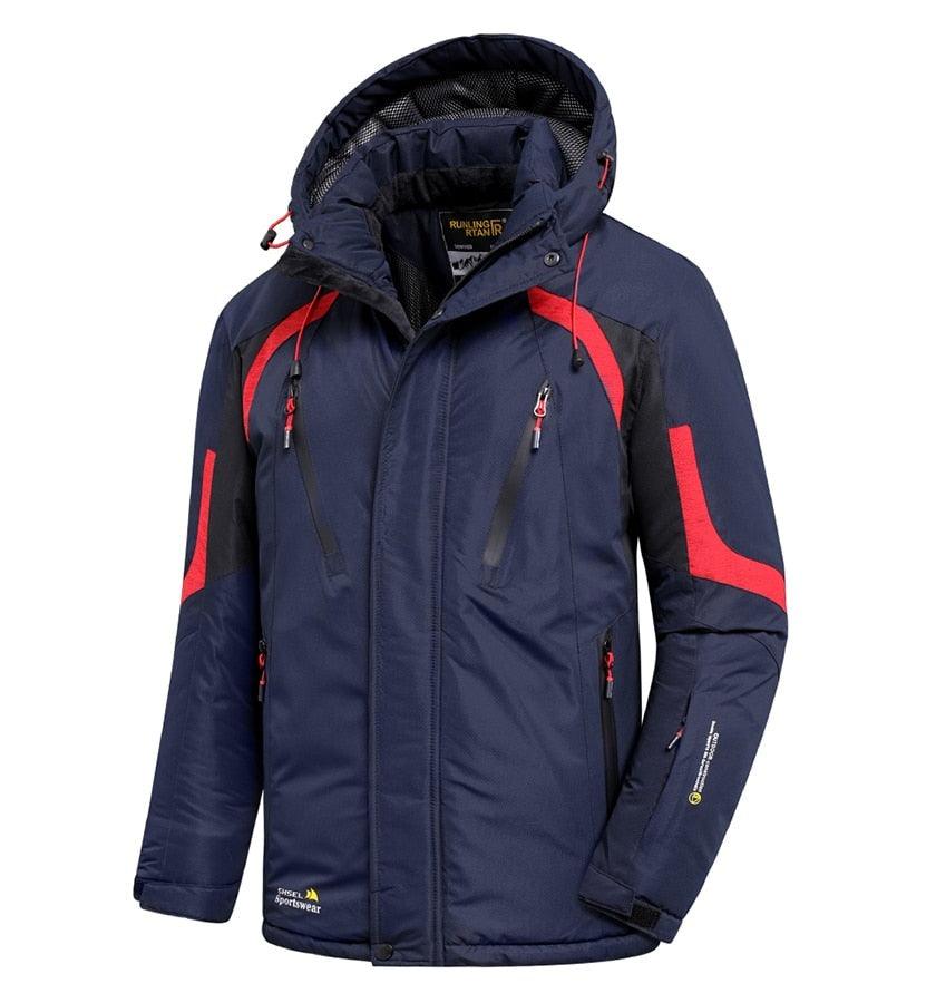 Men Blue Winter  Jacket