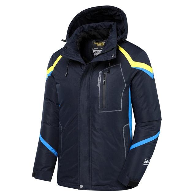 Men Blue Winter  Jacket