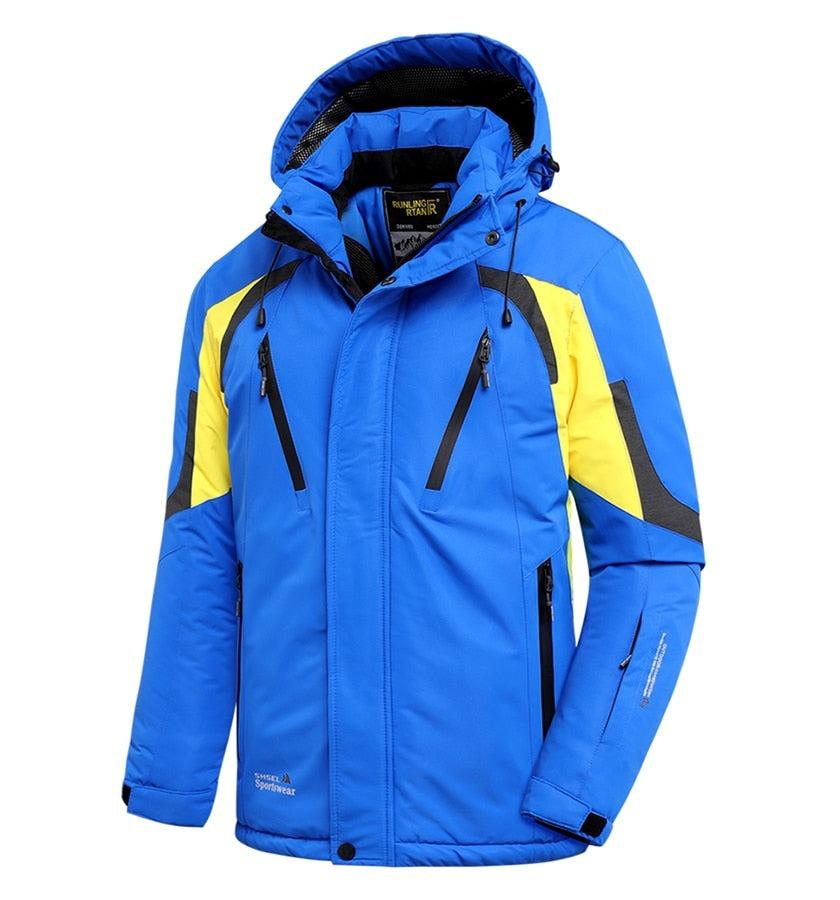 Men Blue Winter  Jacket