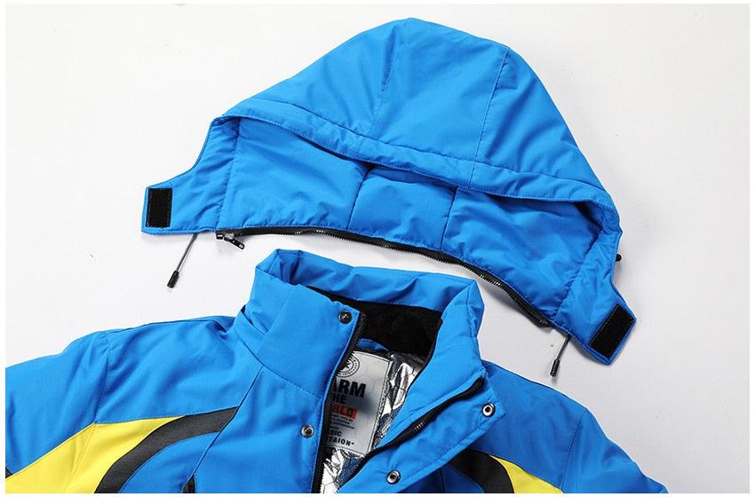 Men Blue Winter  Jacket