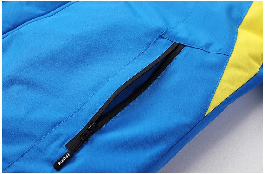 Men Blue Winter  Jacket