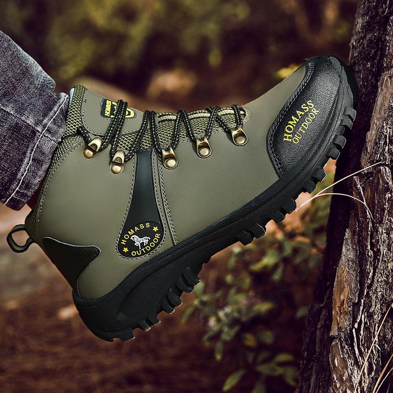 Men Waterproof Hiking Shoes Breathable Tactical Combat Boots