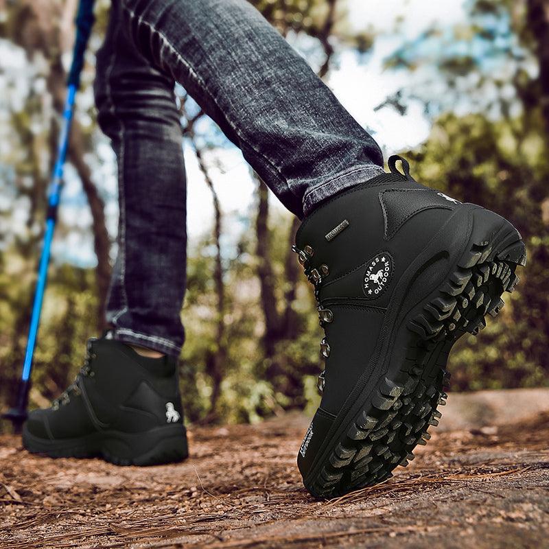 Men Waterproof Hiking Shoes Breathable Tactical Combat Boots