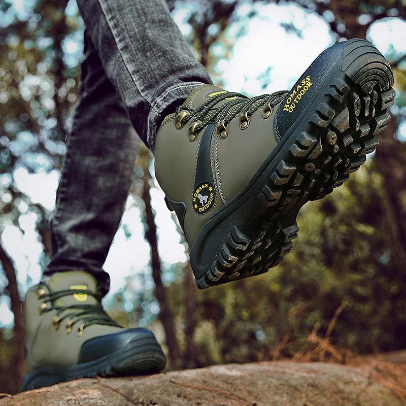 Men Waterproof Hiking Shoes Breathable Tactical Combat Boots
