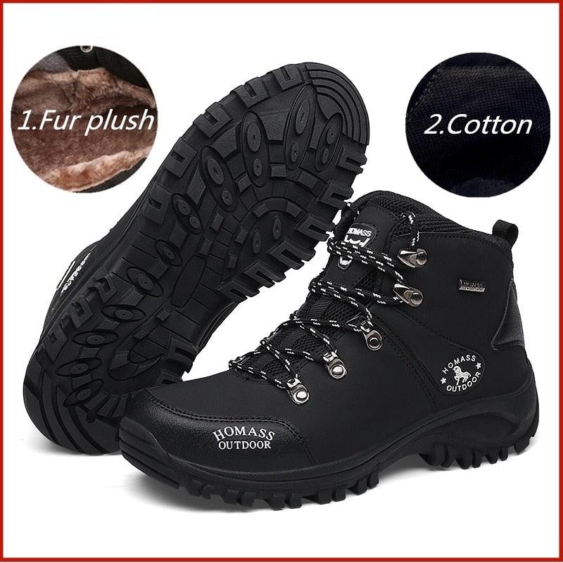 Men Waterproof Hiking Shoes Breathable Tactical Combat Boots