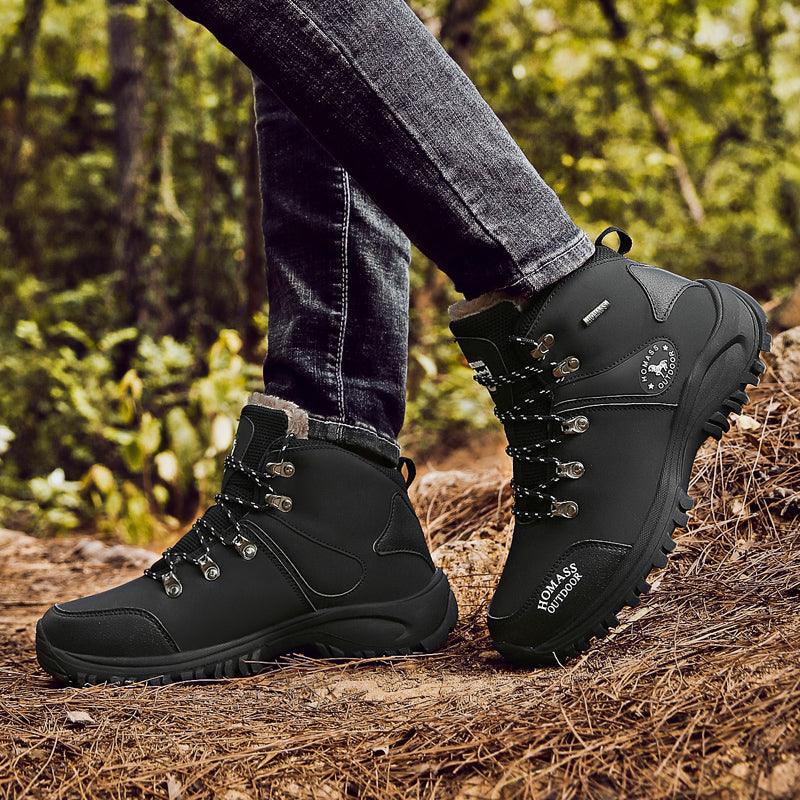 Men Waterproof Hiking Shoes Breathable Tactical Combat Boots