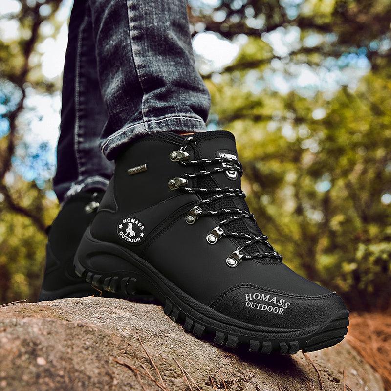 Men Waterproof Hiking Shoes Breathable Tactical Combat Boots