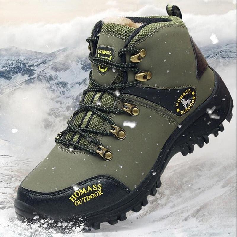Men Waterproof Hiking Shoes Breathable Tactical Combat Boots