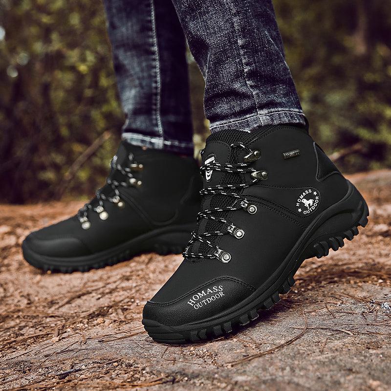 Men Waterproof Hiking Shoes Breathable Tactical Combat Boots