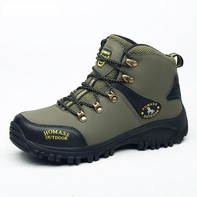 Men Waterproof Hiking Shoes Breathable Tactical Combat Boots