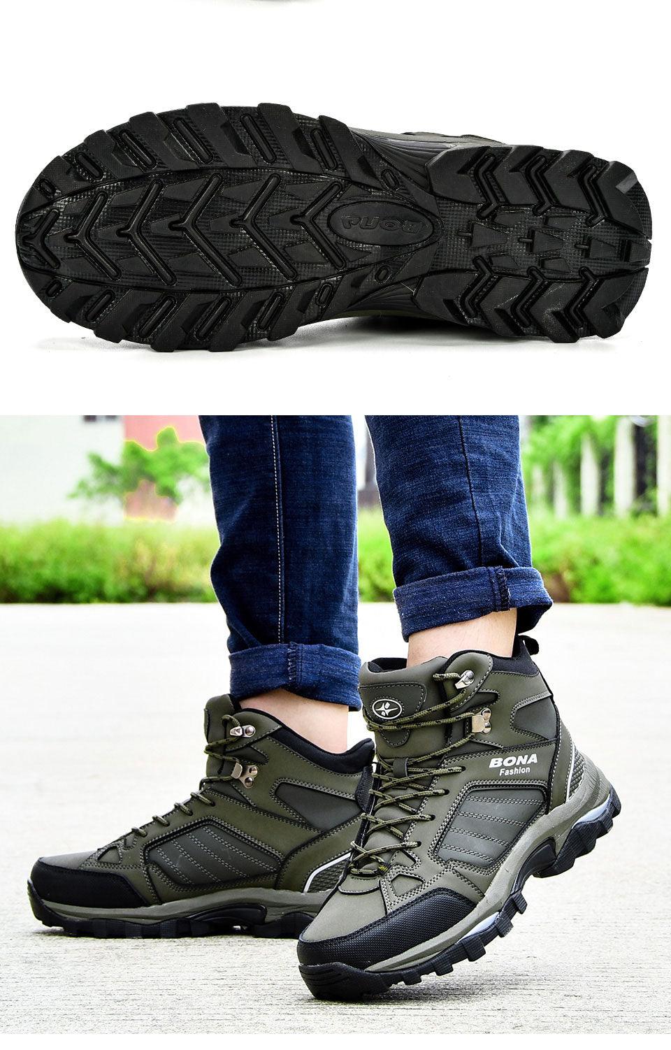 Modern Mens Boots Anti-Skidding Leather Shoes P