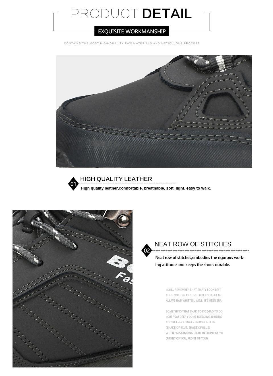 Modern Mens Boots Anti-Skidding Leather Shoes P