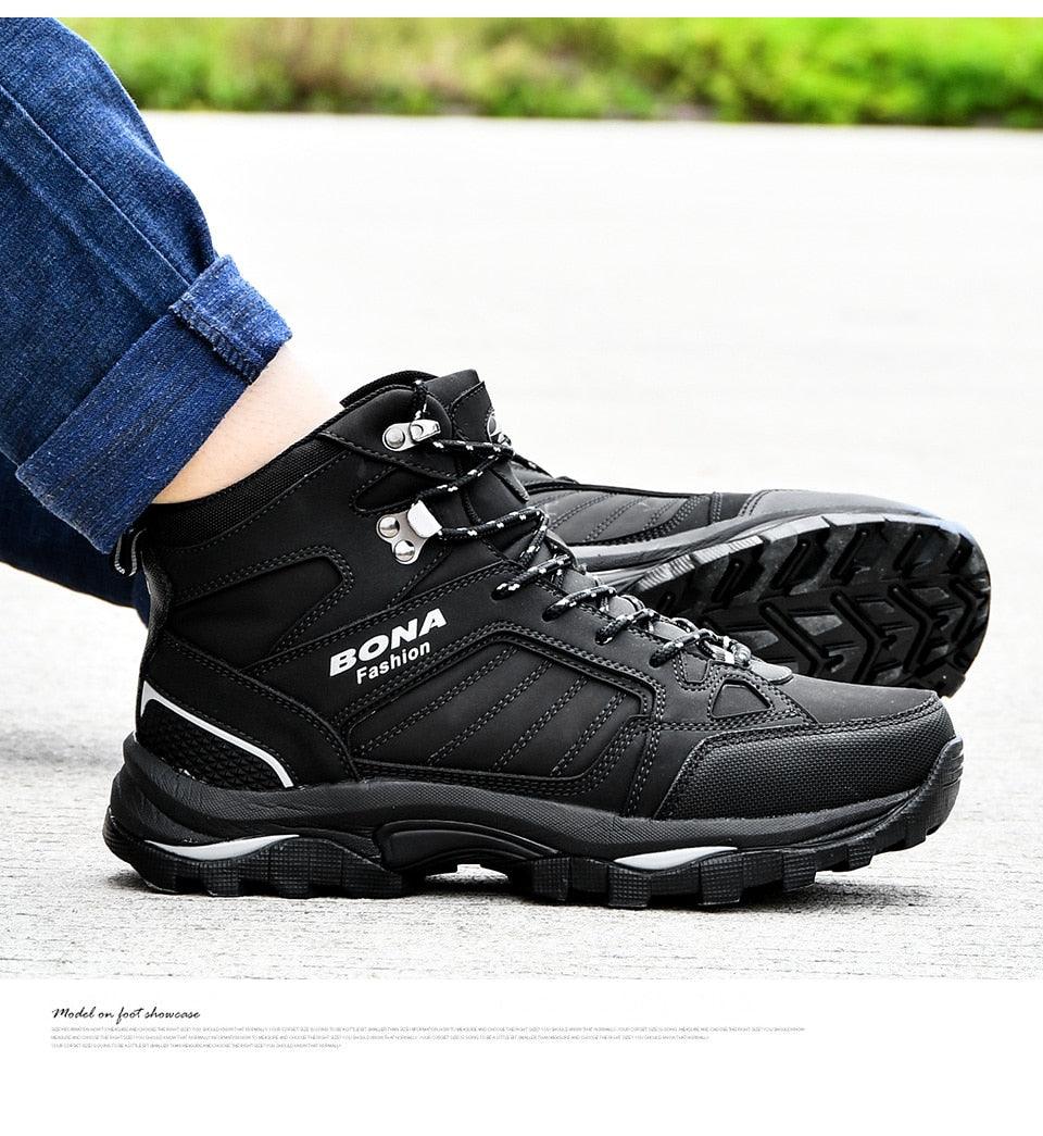 Modern Mens Boots Anti-Skidding Leather Shoes P