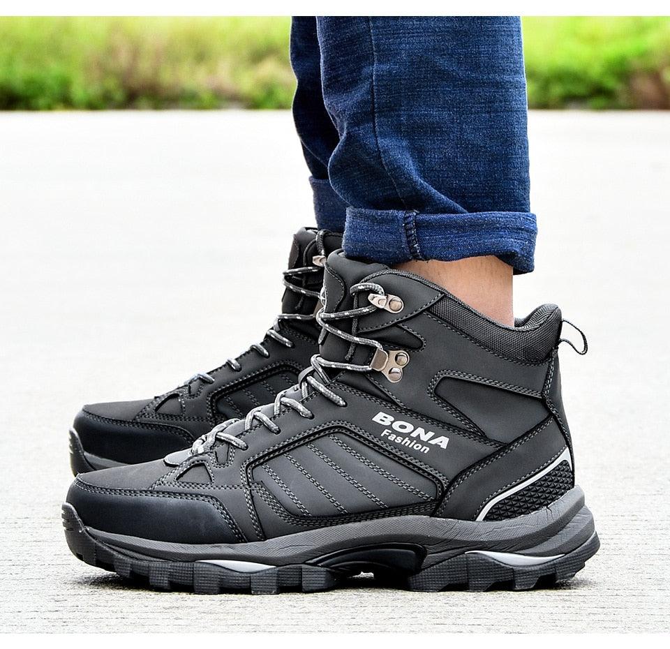 Modern Mens Boots Anti-Skidding Leather Shoes P