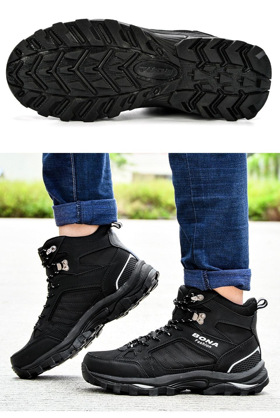 Modern Mens Boots Anti-Skidding Leather Shoes P