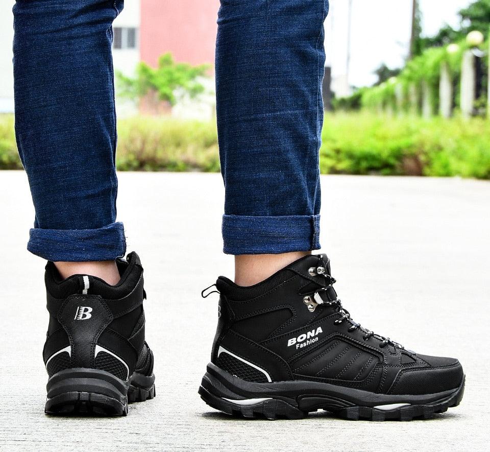 Modern Mens Boots Anti-Skidding Leather Shoes P