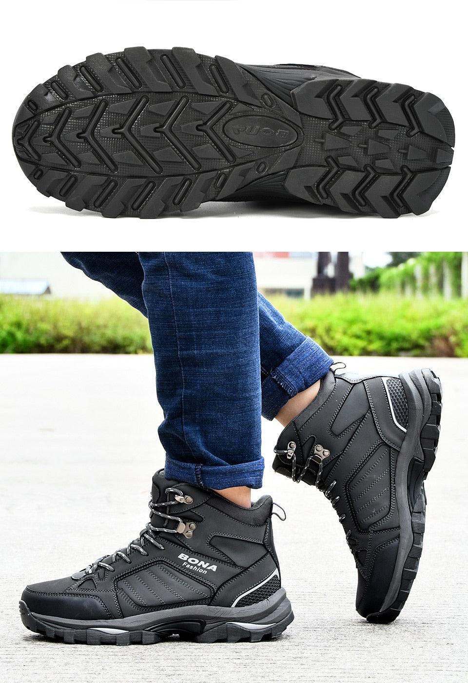 Modern Mens Boots Anti-Skidding Leather Shoes P