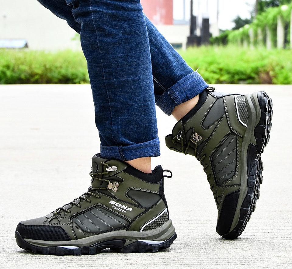 Modern Mens Boots Anti-Skidding Leather Shoes P