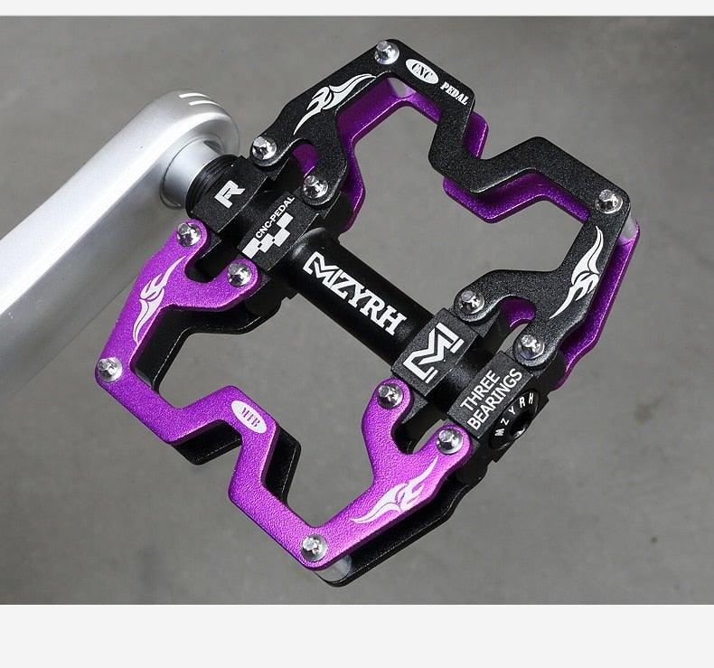 Mountain Bicycle Pedals Cycling Ultralight Aluminum Alloy 3 Bearings