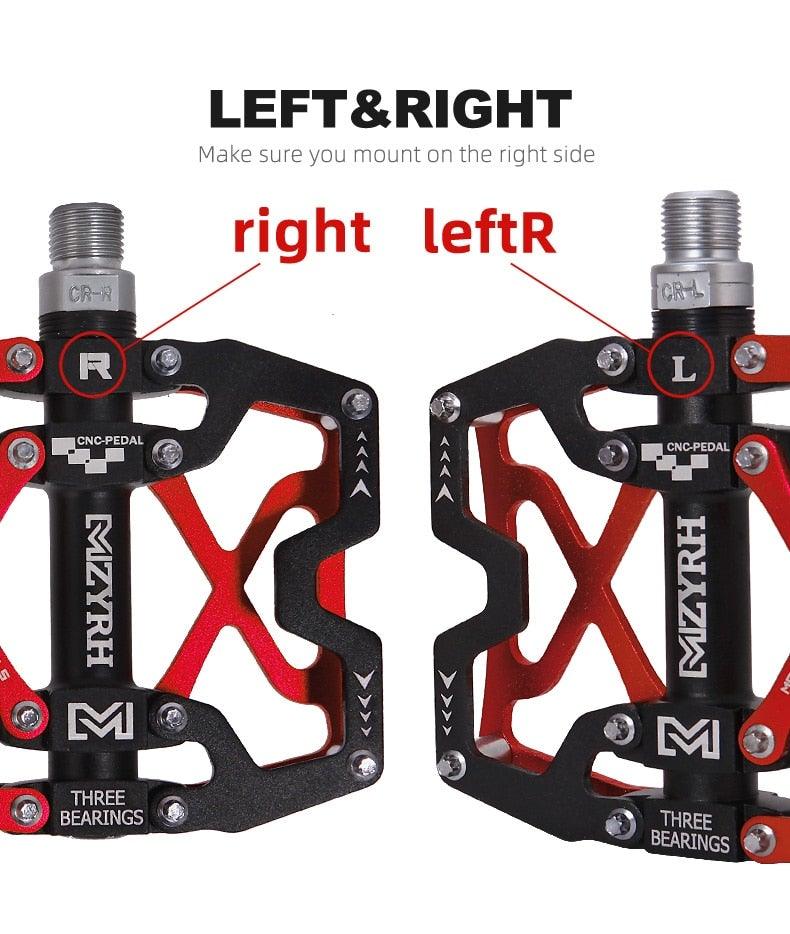 Mountain Bicycle Pedals Cycling Ultralight Aluminum Alloy 3 Bearings