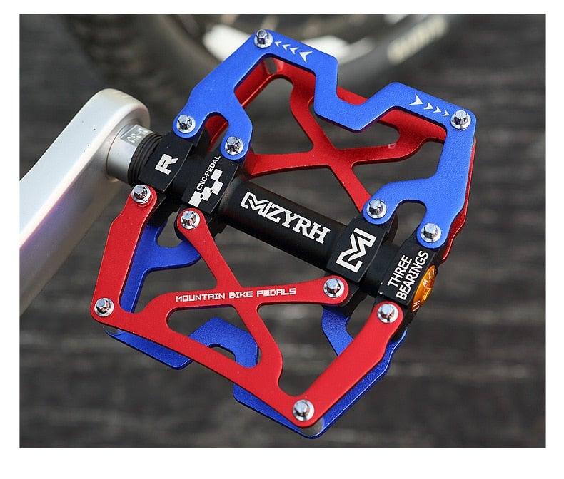 Mountain Bicycle Pedals Cycling Ultralight Aluminum Alloy 3 Bearings