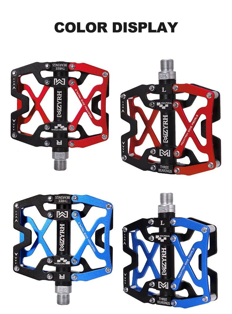 Mountain Bicycle Pedals Cycling Ultralight Aluminum Alloy 3 Bearings