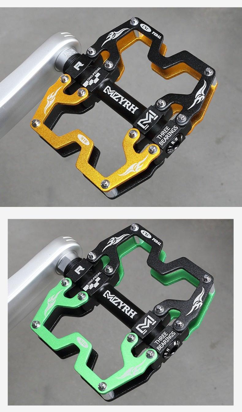 Mountain Bicycle Pedals Cycling Ultralight Aluminum Alloy 3 Bearings