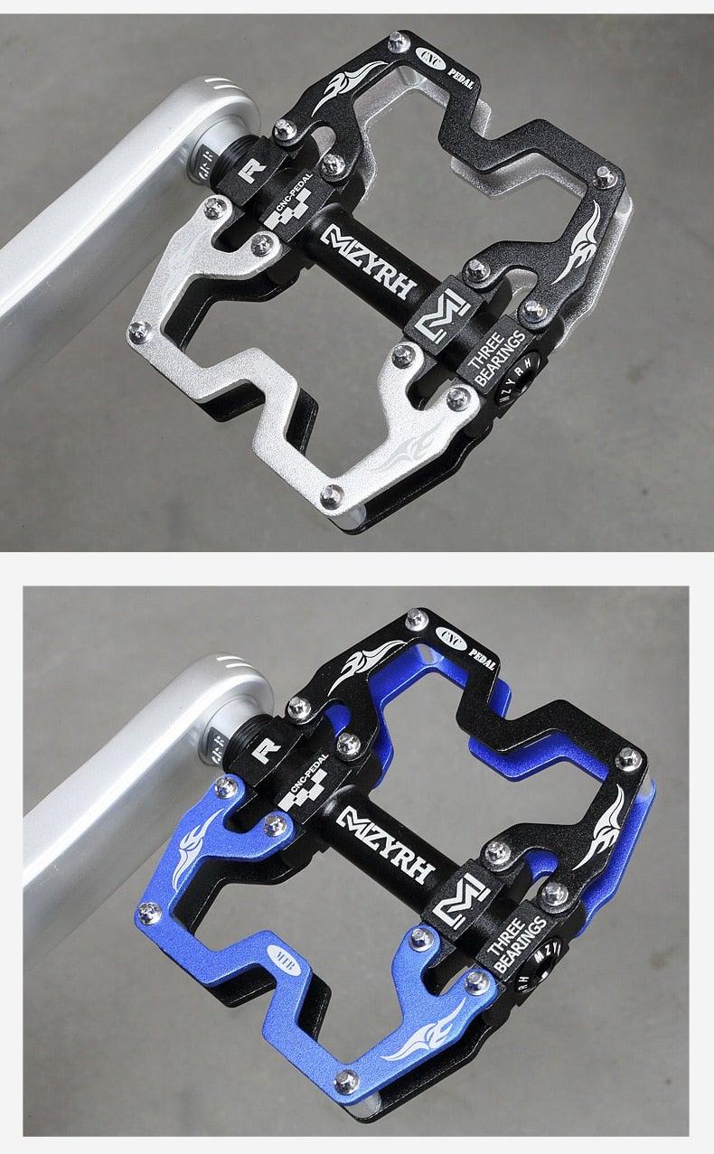 Mountain Bicycle Pedals Cycling Ultralight Aluminum Alloy 3 Bearings