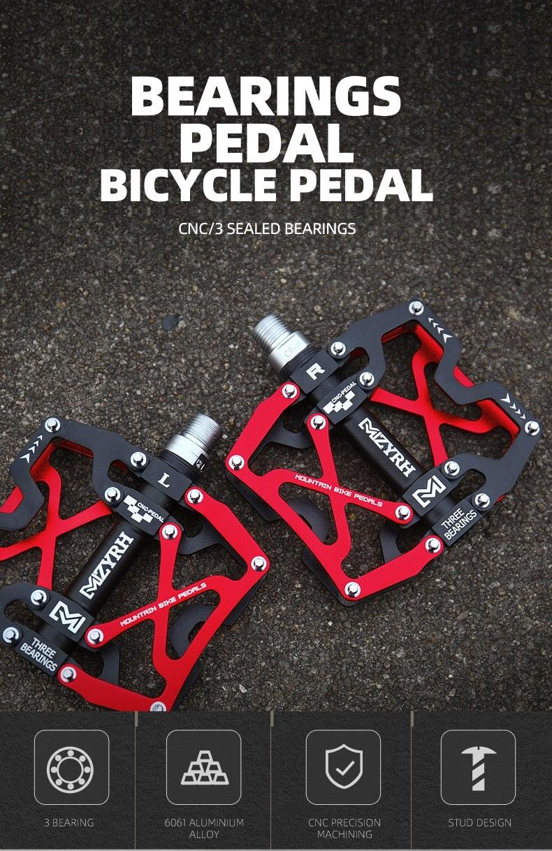 Mountain Bicycle Pedals Cycling Ultralight Aluminum Alloy 3 Bearings
