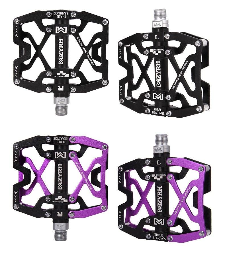 Mountain Bicycle Pedals Cycling Ultralight Aluminum Alloy 3 Bearings