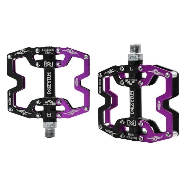 Mountain Bicycle Pedals Cycling Ultralight Aluminum Alloy 3 Bearings