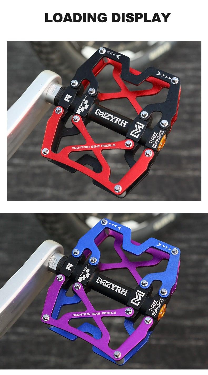 Mountain Bicycle Pedals Cycling Ultralight Aluminum Alloy 3 Bearings