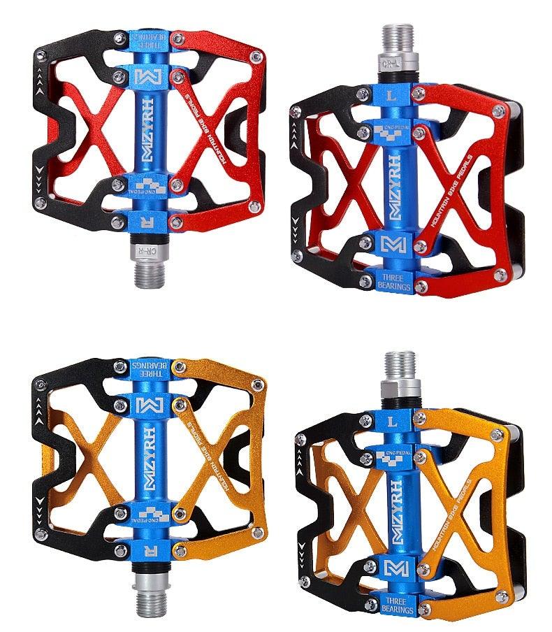 Mountain Bicycle Pedals Cycling Ultralight Aluminum Alloy 3 Bearings