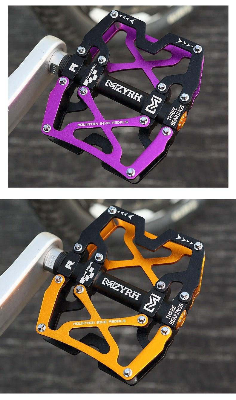 Mountain Bicycle Pedals Cycling Ultralight Aluminum Alloy 3 Bearings