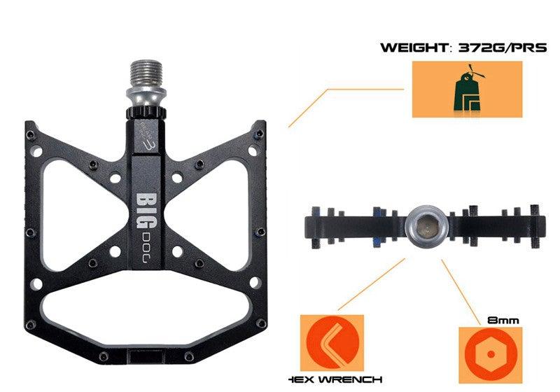 New Ultralight Bicycle Pedals Part Anti-Slip Aluminum Body Road Flat Foot