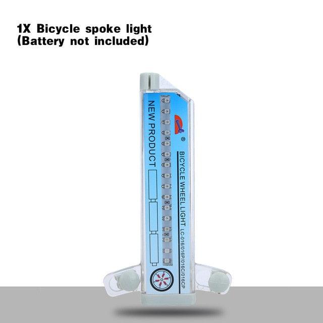 32 Pattern Bike Light Bicycle Wheel Light Double Display Flash 32 RGB LED Light