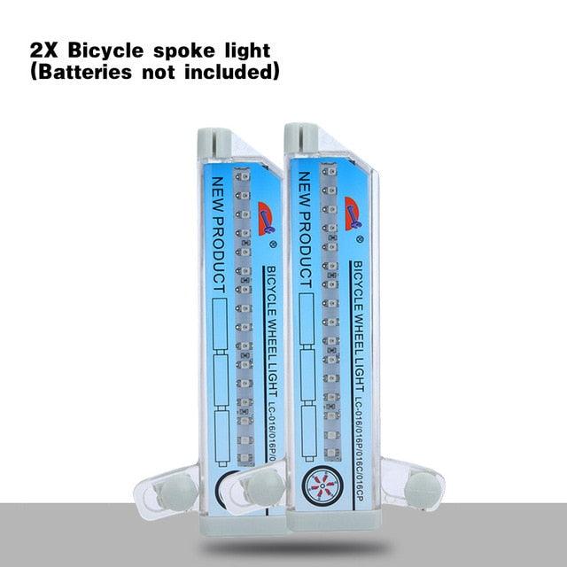 32 Pattern Bike Light Bicycle Wheel Light Double Display Flash 32 RGB LED Light