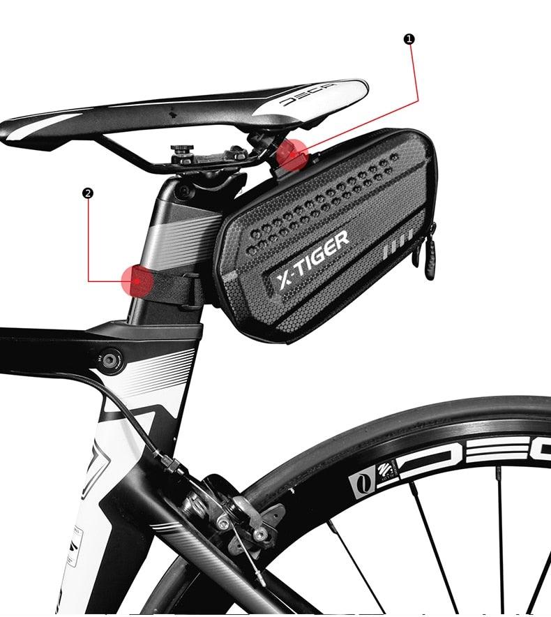 Bicycle Bag Rainproof Road Bike Bag 1.2L Large Capacity